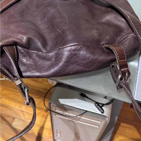 🪅 Vintage Roots 1980’s Genuine Leather Knapsack Backpack – Made in Canada🪅 - Picture 7 of 14